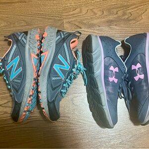 New Balance and Under Armour Athletic Shoes